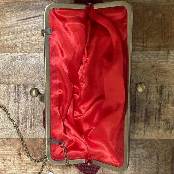 Vintage Wool Blend Crossbody/Shoulder Bag - Picture 4 of 12